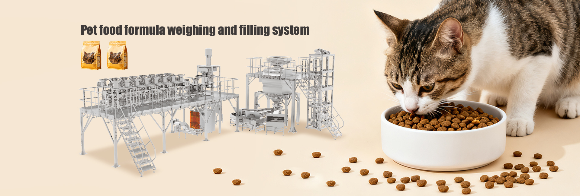 Maschine zur Verpackung von Tiernahrung