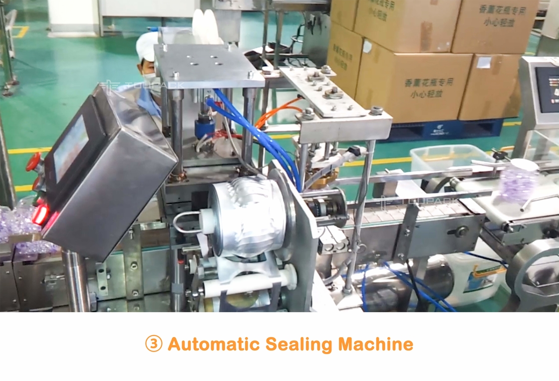 Automatische 10 der Haupt-Multihead Wäger, den Wäscherei Glas bördelt, kann füllendes und verpackendes System abfüllen