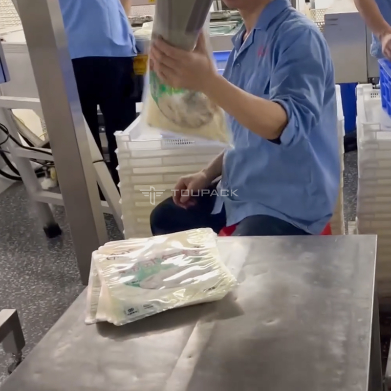 Koreanische Seitendichtungs-Vakuumverpackung der Reis-Kuchen-automatische wiegende Füllmaschine-Vertikalen-3