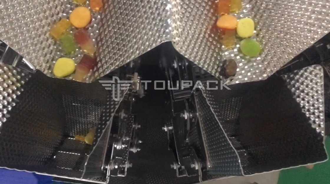 Automatische Zählungs-füllende Verpackmaschine für gummiartige Bärn-Süßigkeit Kissen-Tasche Premade Doypack