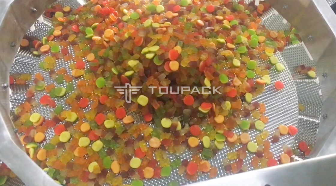 Automatische Zählungs-füllende Verpackmaschine für gummiartige Bärn-Süßigkeit Kissen-Tasche Premade Doypack