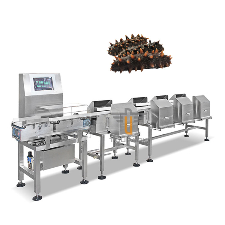 Fisch-Garnele Trepang-Gewichts-sortierende Maschinen-automatische Förderband-Sortierer-Sortierer-Maschine