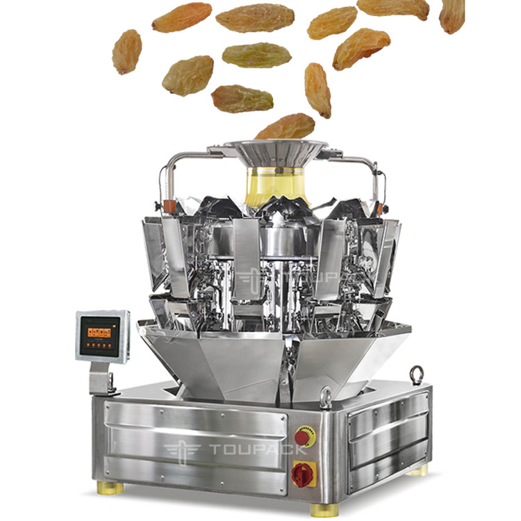 Z-Aufzugs-Förderer-volle automatische wiegende Verpackungsmaschine für Jahreszeit Bean Raisin Peanut Snacks Rice