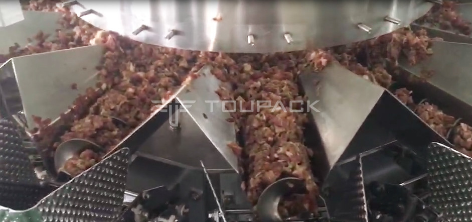 14 Kopfschraubweiser 2,0 kW 410 kg Schweinfleisch gehackt Frischfleisch Gewichtungs- und Verpackungsmaschine