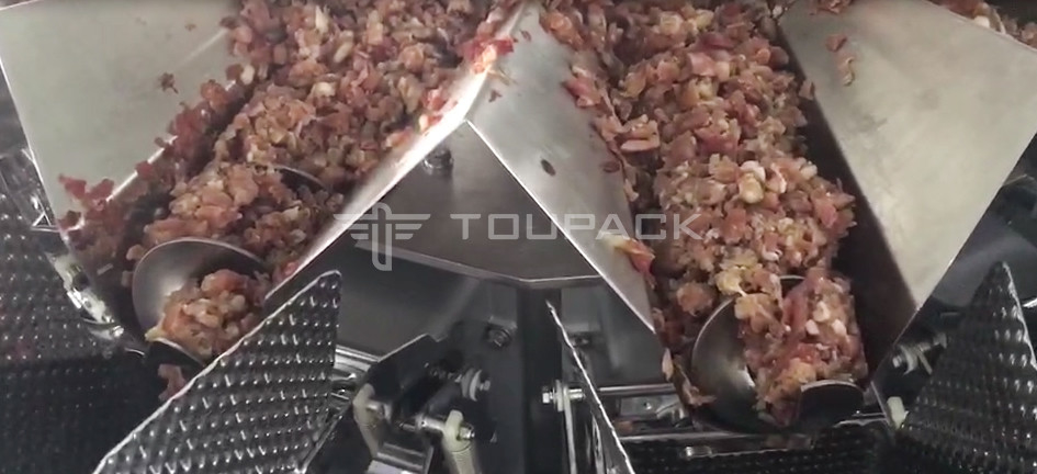 14 Kopfschraubweiser 2,0 kW 410 kg Schweinfleisch gehackt Frischfleisch Gewichtungs- und Verpackungsmaschine