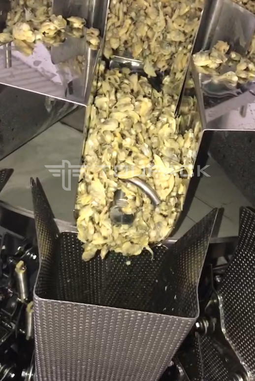 Automatische Waage Füll- und Dichtmaschine für Flaschen 10-500 g Konserven Schneckenfleisch