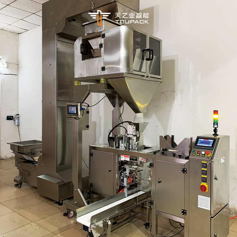 Automatische Granulatverpackungsmaschine Doypack Füllmaschine Kaffeebohnen Süßigkeiten Süßigkeiten Samen Getreide Tasche vorgefertigte Tasche Verpacken