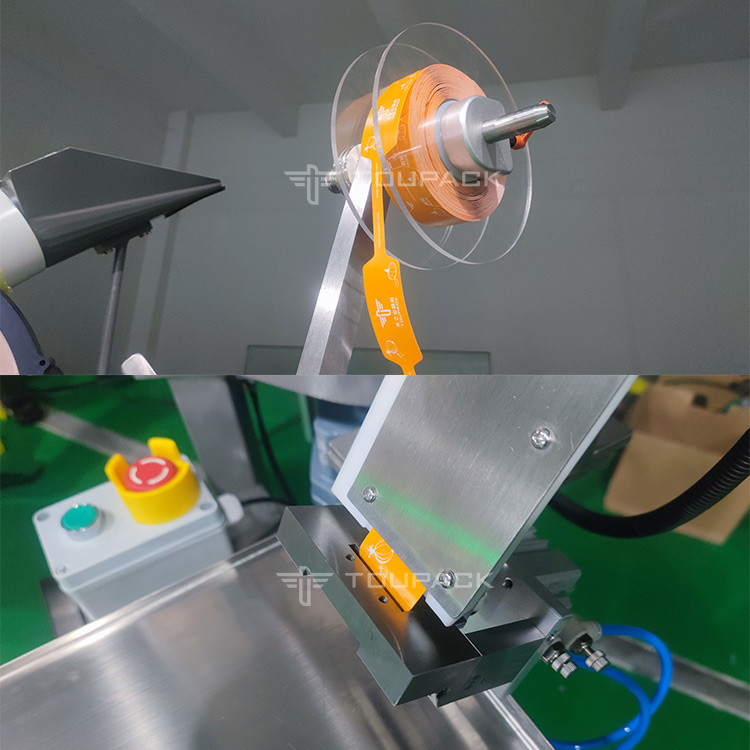 Semi-Auto-Bananen-Karotten-Verpackungsmaschine für Maschennetz-Tasche Gewichtung Zählung Netze Klippen