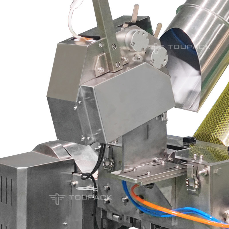 Vollautomatischer linearer Combi Wigher mit Netzklippmaschine Zitronenmaschentasche Verpackungsgerät
