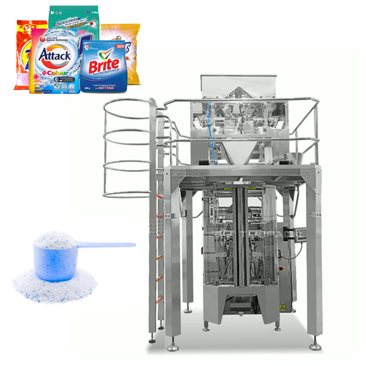 1 kg 2 kg 5 kg Waschmittelpulverbeutel Verpackungsmaschine Automatisches Wiegen für die Verpackung von Pulverseife