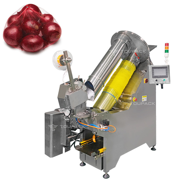 Semi-Auto Mesh Bag Net Packing Machine für Zwiebelnet Bag Versiegelung Schnitt Verpackungsmaschine