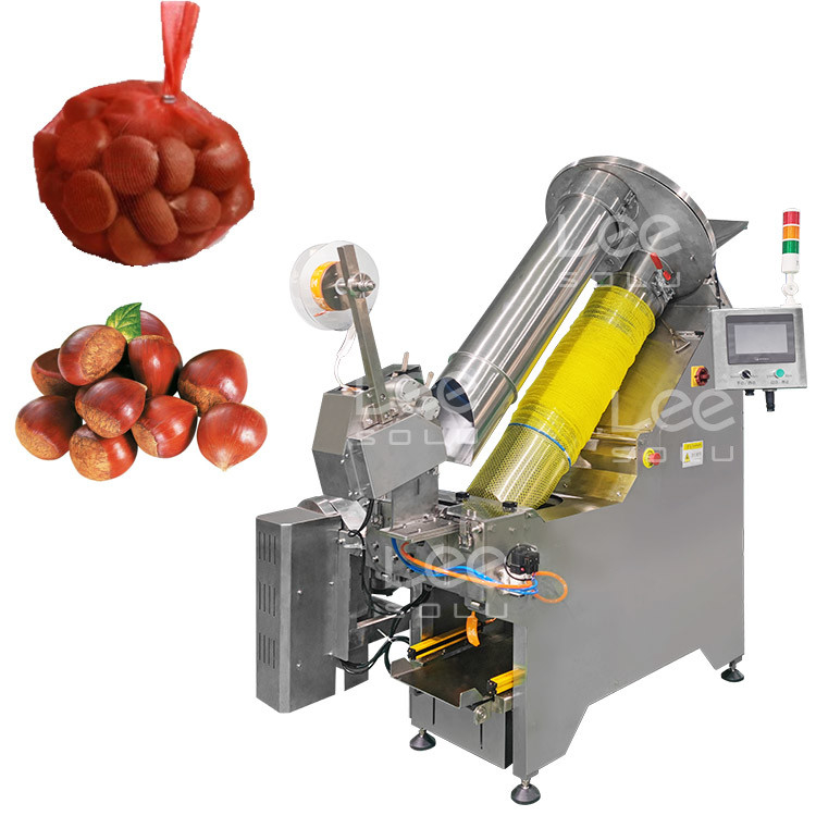 5 kg Obst- und Gemüseverpackungsmaschine Castanea Mollissima Auto Mesh Net Bag Gewichtung Zählung Netze Schneiden