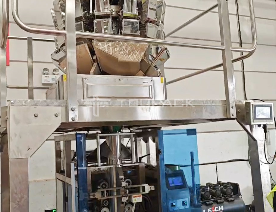 OEM Automatische Waage Tasche Bohnen Sprossen Koriander Kartoffel Knoblauch Baby Karotten Verpackungsmaschine