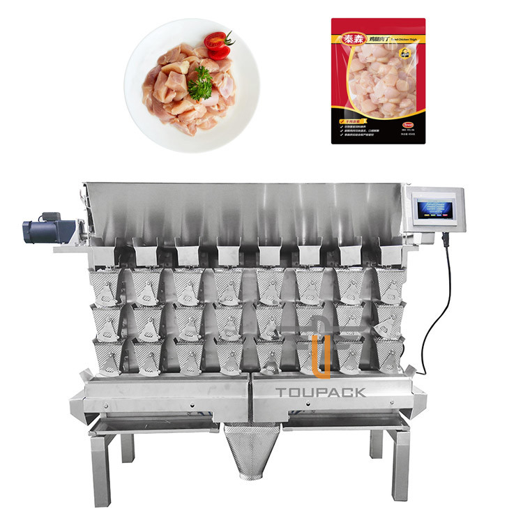 Multifunktionale Hochgeschwindigkeits-Füllverpackungsmaschine 8 Kopf-Wägegerät für Gurken