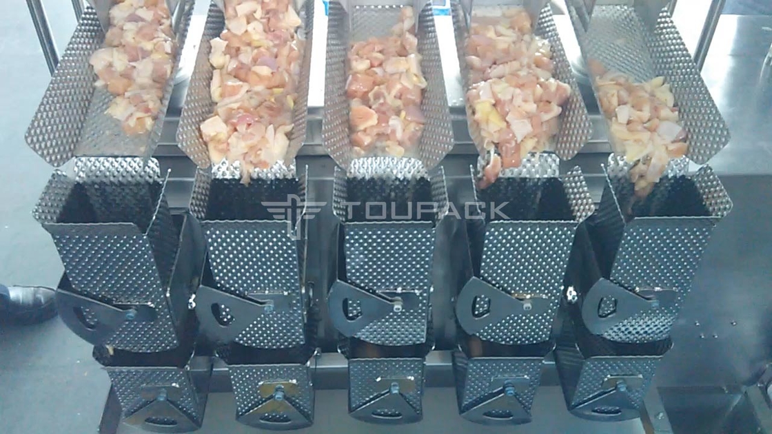 Multifunktionale Hochgeschwindigkeits-Füllverpackungsmaschine 8 Kopf-Wägegerät für Gurken