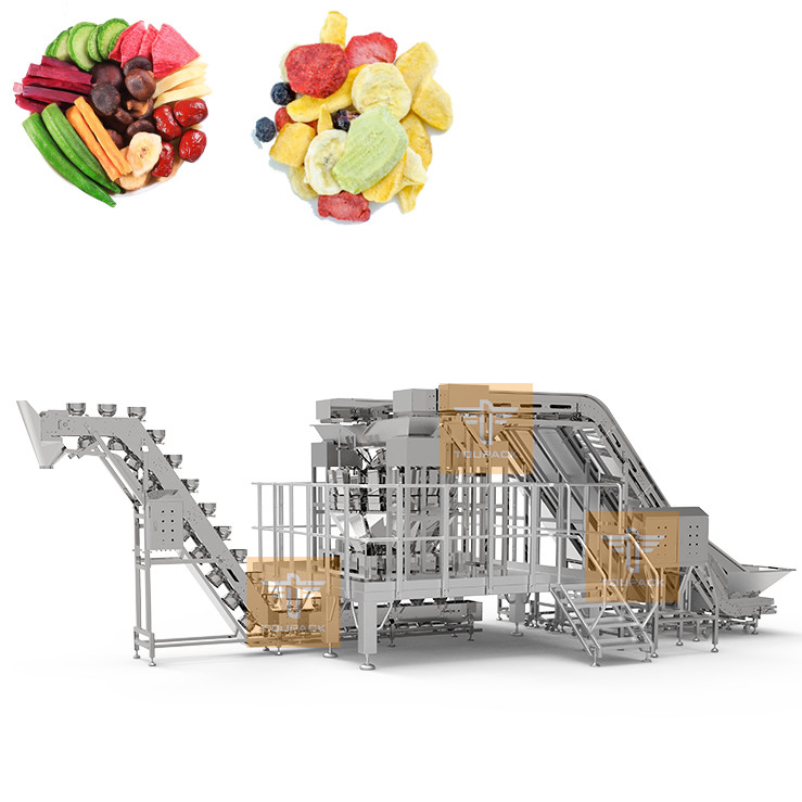 System zur Mischung und Gewichtung gefrorener Obst und Gemüse 20 Kopf 24 Kopf 32 Kopf Gewichter Gefriertrocknete Gemüse Verpackungsmaschine