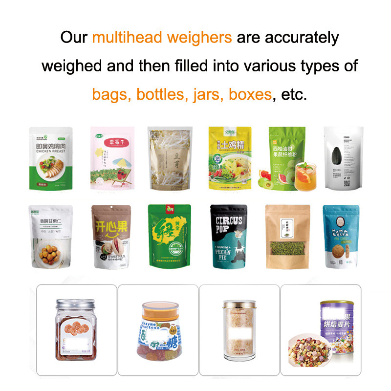 Automatische Kaffeebohnen Samen Granule Stehen Tasche vorgefertigte Tasche Doypack Füllung Multihead Gewichtung Verpackungsmaschine