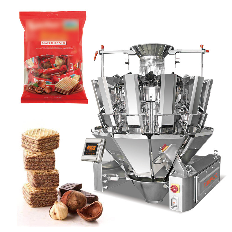 Automatische Kaffeebohnen Samen Granule Stehen Tasche vorgefertigte Tasche Doypack Füllung Multihead Gewichtung Verpackungsmaschine
