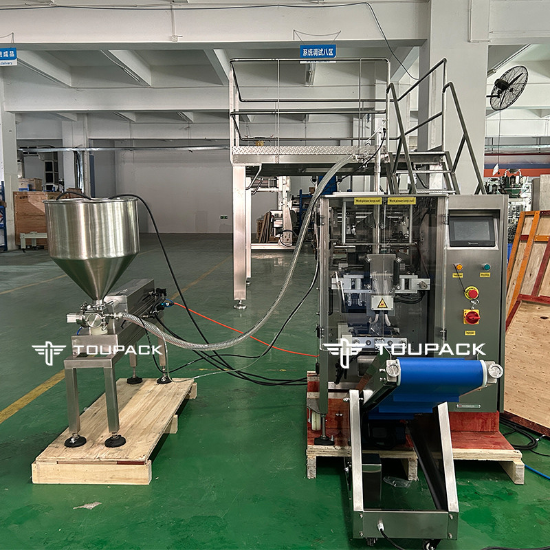 Automatischer Sticksack Kleiner Sack Mundwasser Waschen Flüssigkeit Schmierstoffe Verpackungsmaschine Flüssigkeit Wiegen und Verpackung System