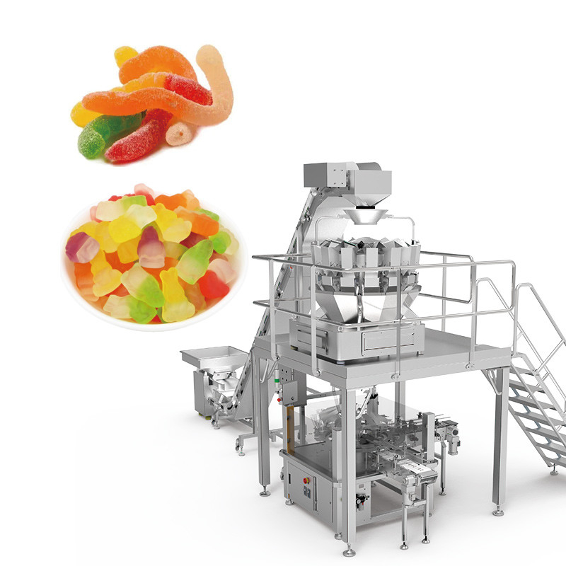 Verpackungsmaschinen für Lebensmittelindustrie Verpackungsmaschinen für Lebensmittelindustrie Funktionelle Candy Jar Verpackungsmaschine für Doypack