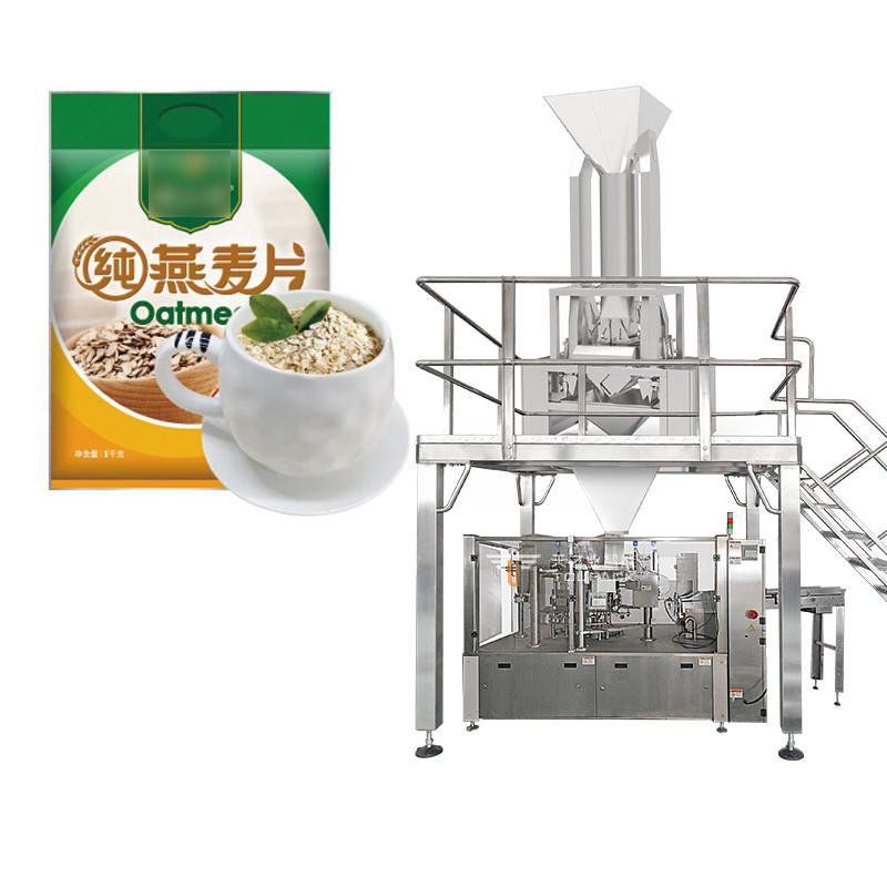 1 kg 2 kg 5 kg Taschenbeutel Reis Weizen Mais Sojabohnen Sorghum Buchweizen Mehrköpfige Gewichtsverpackungsmaschine