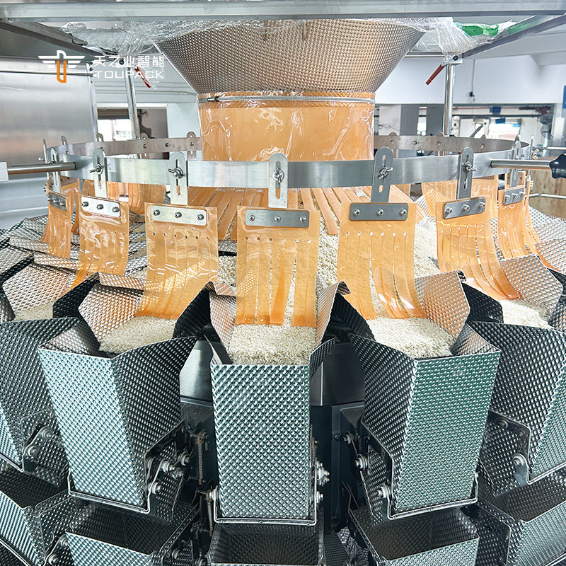 Automatische Pistazienpopcorn Maisflocken Rösten Erdnüsse Verpackungsmaschine Cashew Nüsse Mehrköpfige Waage Verpackungsmaschine