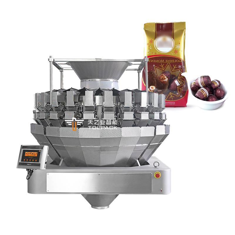 Automatische vertikale Wiege Fülltasche Snack Kaffeebohnen Getreide Hundefutter Reis Erdnuss Granule Trockene Früchte Verpackungsmaschine