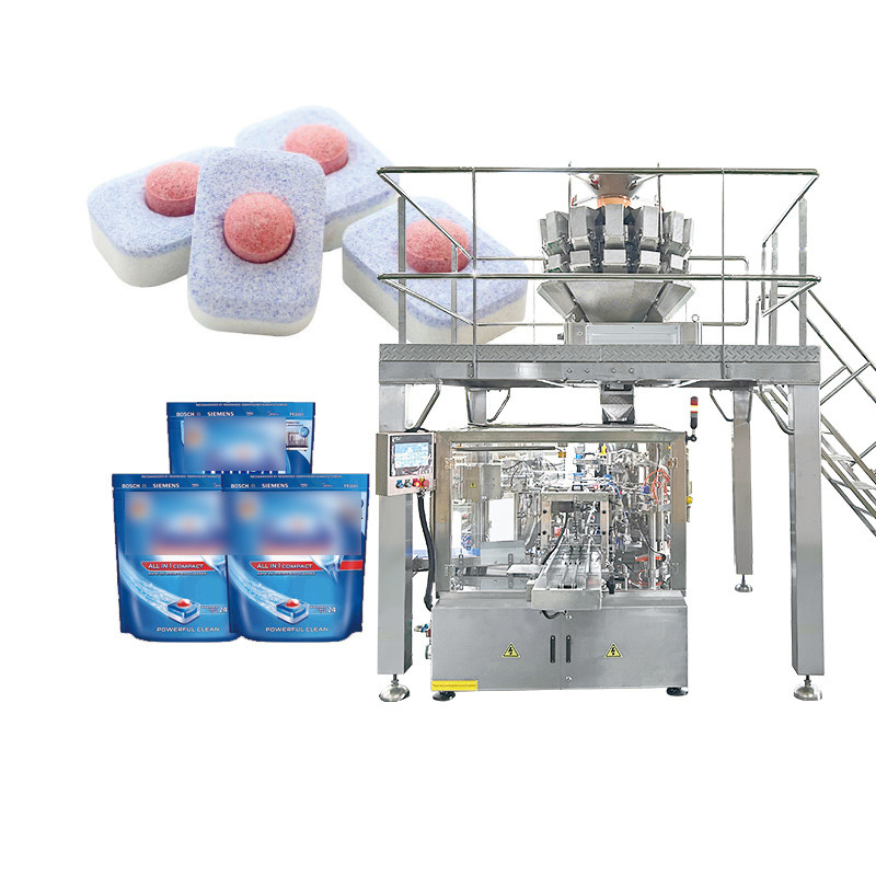 PVA Film Waschmaschine Kapsel Verpackungsmaschine Geschirrspüler Pod Verpackungsmaschine Waschmittel Pods Vollboxen Verpackung Produktionslinie
