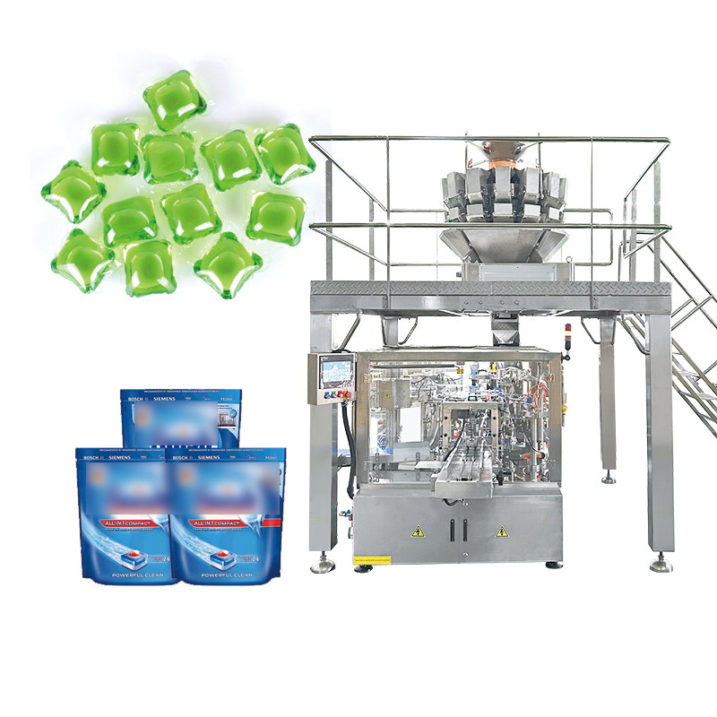 Tabletten Waschmittel Verpackungsmaschine Geschirrspüler Waschmittel Tabletten Pods Tasche Verpackungsmaschine Geschirrspüler Gel Pods Tasche Box Verpackungsmaschine