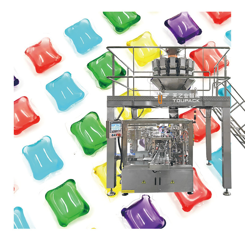 Tabletten Waschmittel Verpackungsmaschine Geschirrspüler Waschmittel Tabletten Pods Tasche Verpackungsmaschine Geschirrspüler Gel Pods Tasche Box Verpackungsmaschine