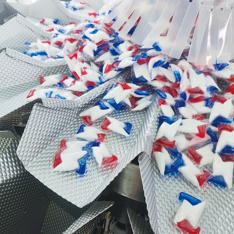 Tabletten Waschmittel Verpackungsmaschine Geschirrspüler Waschmittel Tabletten Pods Tasche Verpackungsmaschine Geschirrspüler Gel Pods Tasche Box Verpackungsmaschine
