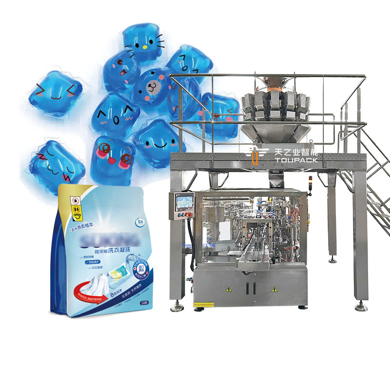 Hochgeschwindigkeits-automatische Geschirrspüler Waschmittel Tabletten Pods Tasche Verpackungsmaschine Geschirrspüler Pulver Gel Pods Tasche Verpackungsmaschine