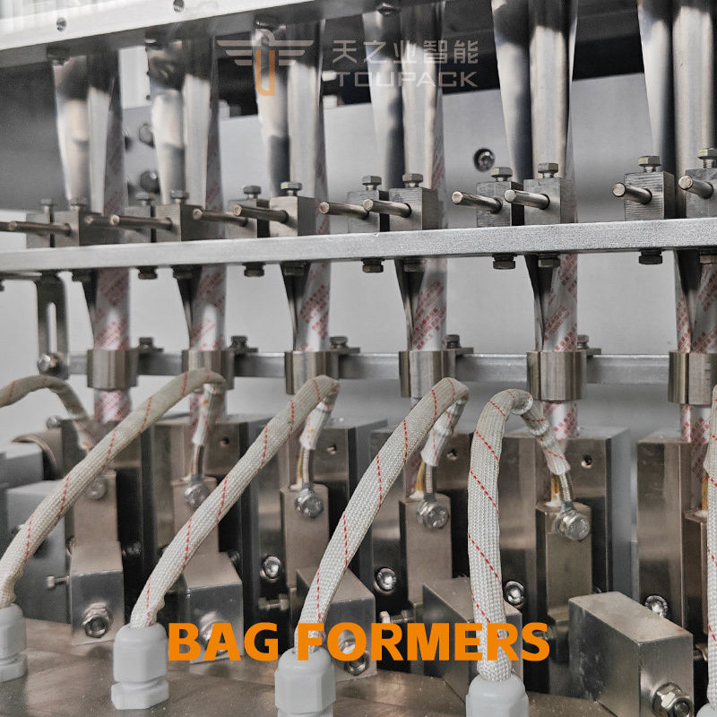 Vollautomatische Vffs Ketchup-Verpackungs- und Abfüllmaschine, Mehrspurige vertikale 4-Seiten-Siegel-Beutel-Tomatensaucen-Verpackungsmaschine