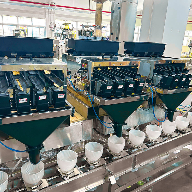 Automatische 10g-1000G Tasche Papagei Lebensmittelverpackungsmaschine Zucker Nüsse Gewürze Teeblattbeutel Verpackungsmaschine Mehrköpfige Waage