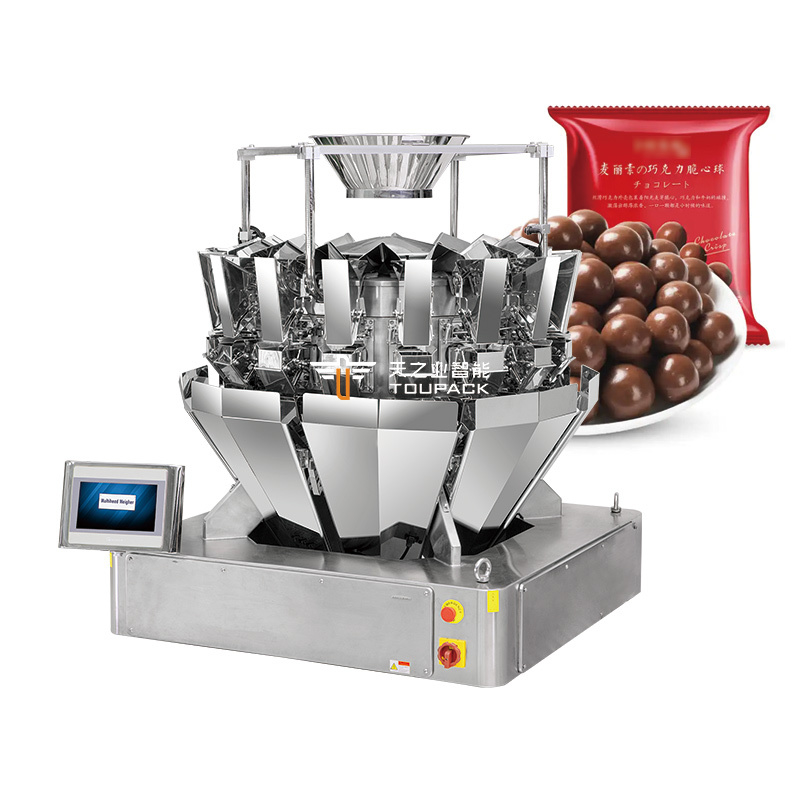 14-Kopf-Automatische Wiege- und Verpackungsmaschine 220V für Snack-Lebensmittel