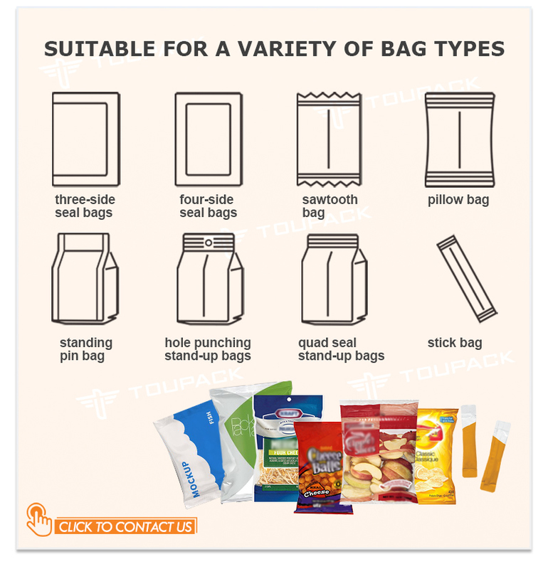 Automatic Multihead Weigher Packing Machine with 60~100BPM Speed 10g-300g Weighing Range and 10