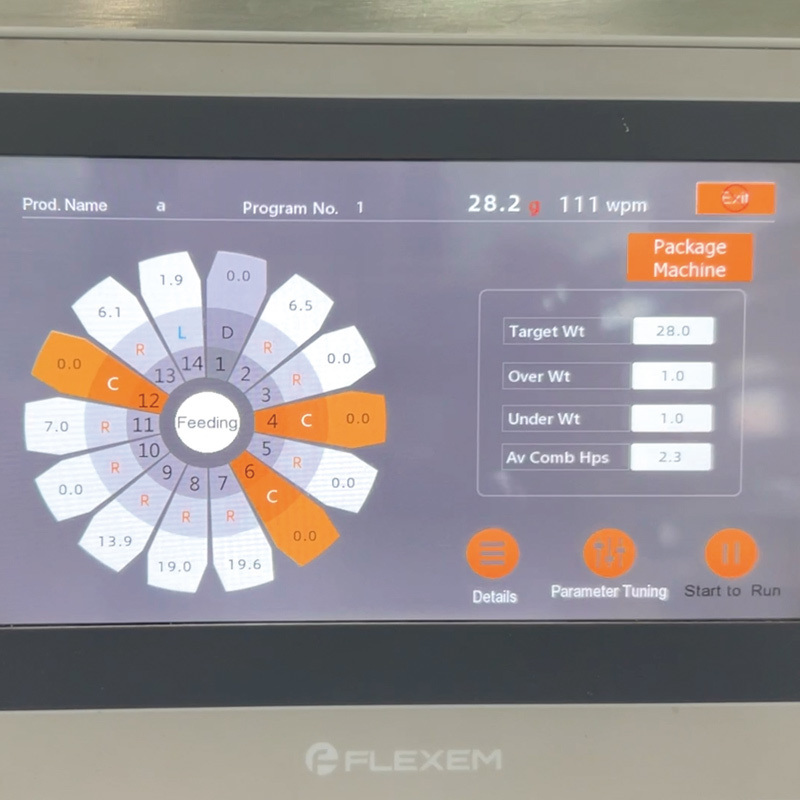 Hochwertige vertikale automatische quantitative Partikel Snack Lebensmittel Versiegelung Füllung Verpackung VFFS Wiege und Verpackungsmaschine