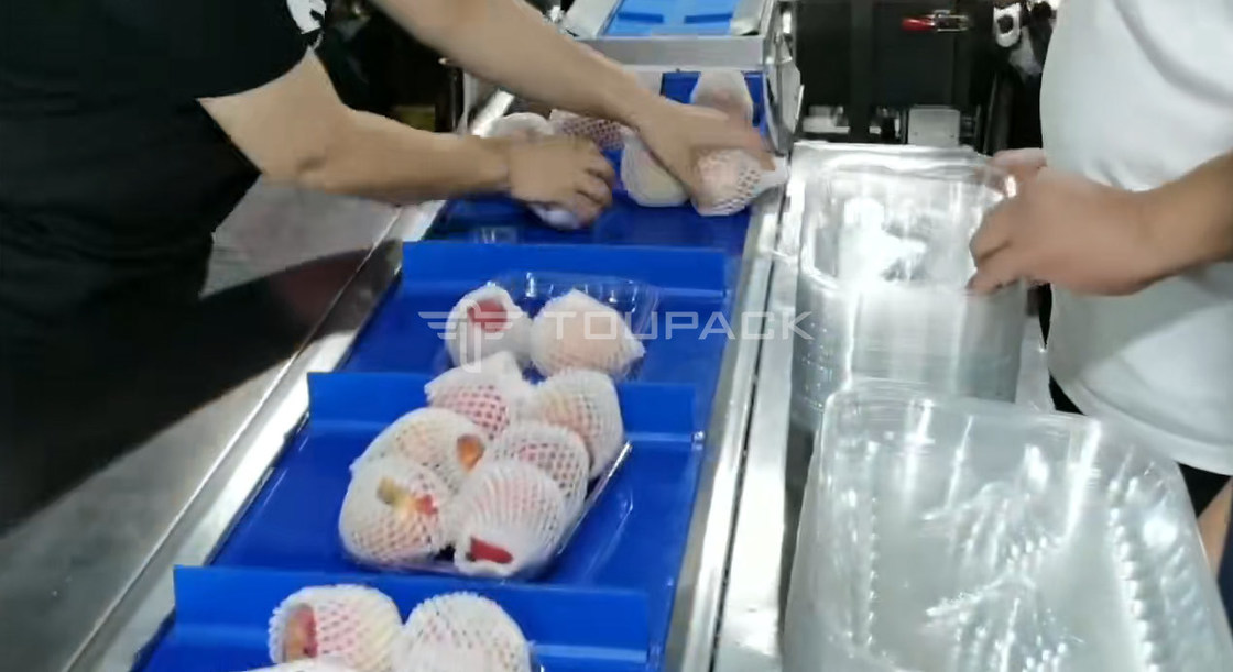 Kissenrollen Verpackungsmaschine Birne Apfel Gewichtskombination Skala Obstkombination Wieger Hochpräzisionsverpackungsmaschine