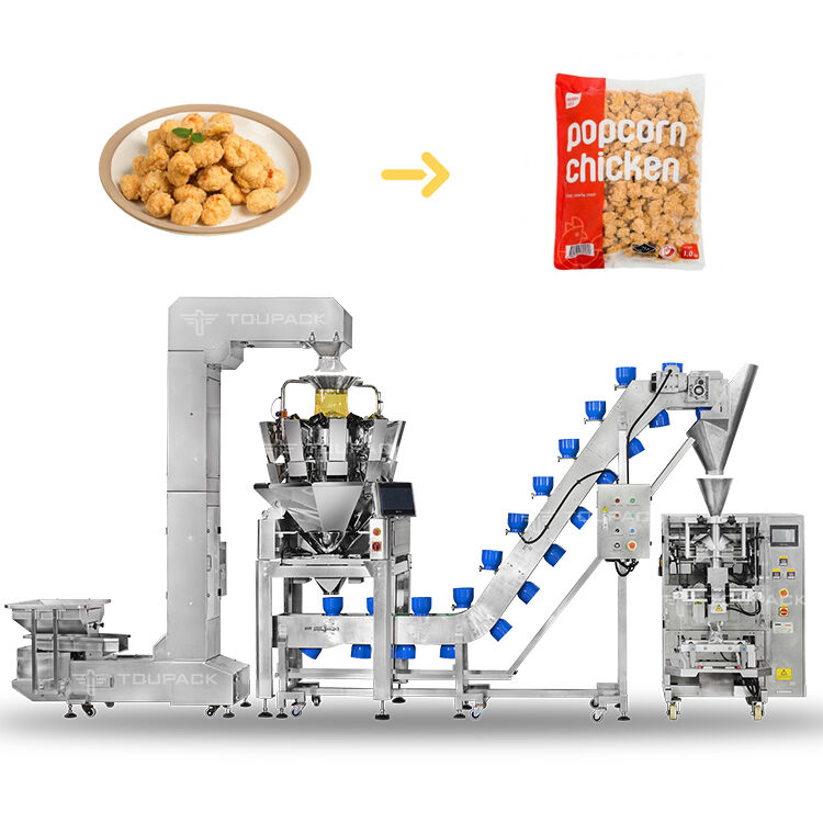 Automatische Granula-Verpackungsmaschine Kartoffelchips in einer Produktionslinie