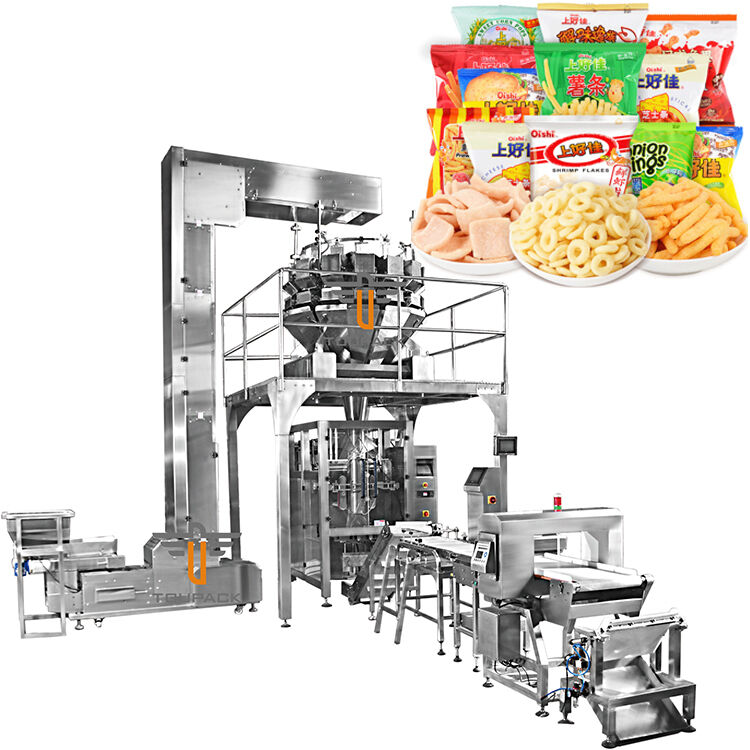 Automatische Granula-Verpackungsmaschine Kartoffelchips in einer Produktionslinie