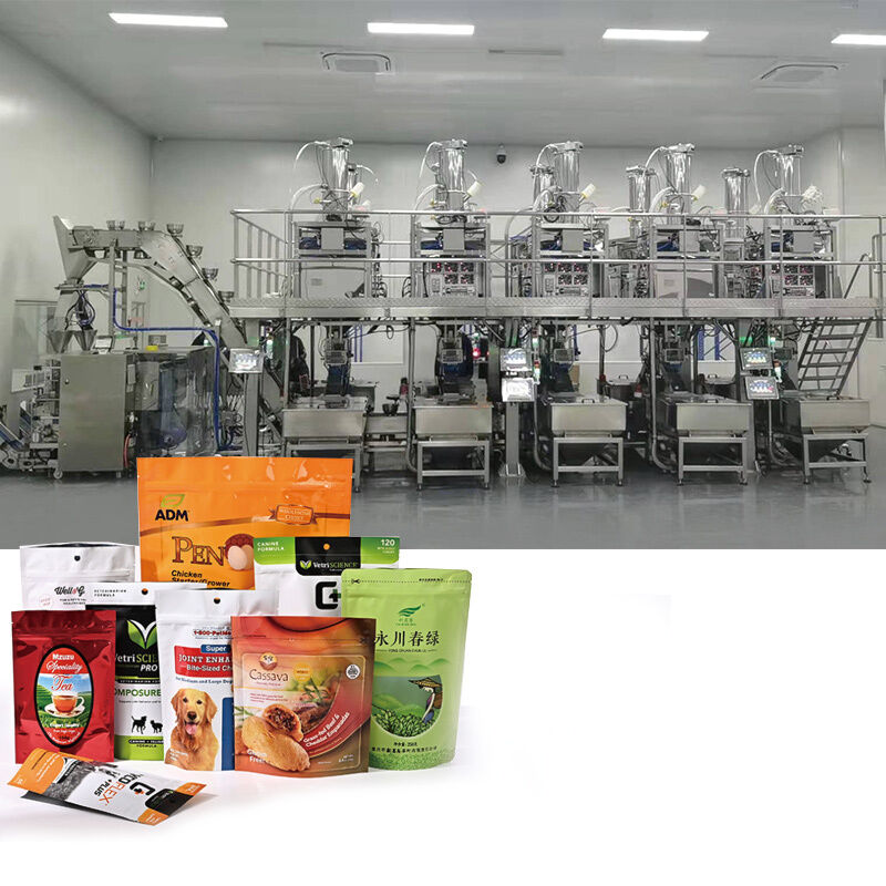Automatic Biscuit Multihead Weigher Plastic Bag Stand up Pouch Doypack Filling Sealing Machine Manufacturer