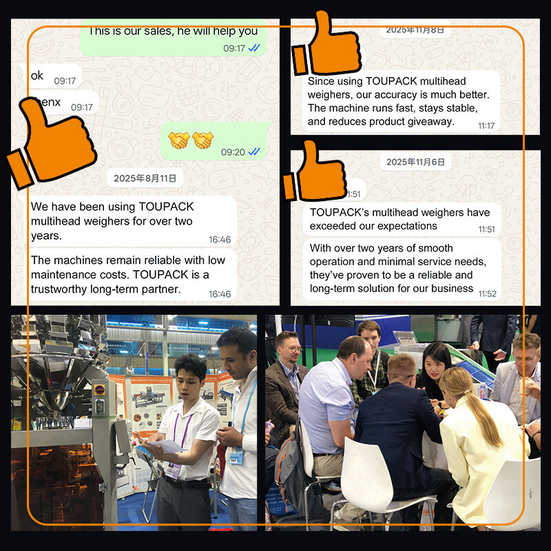 Fertiggericht-Verpackungsmaschine mit Schneckenwaage und Schalenverpackungslinie mit Schneckenzuführung und Mehrkopfwaage