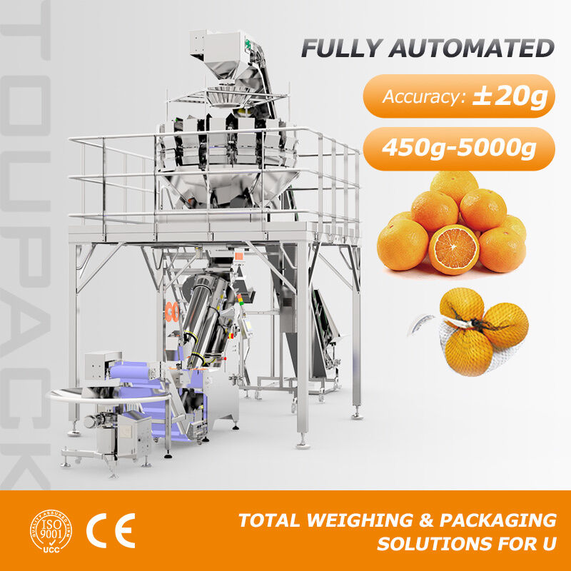 Automatisches Fruchtwiege- und Netzbeutel-Verpackungssystem | Hochgeschwindigkeits-Netzbeutel-Verpackungslösung
