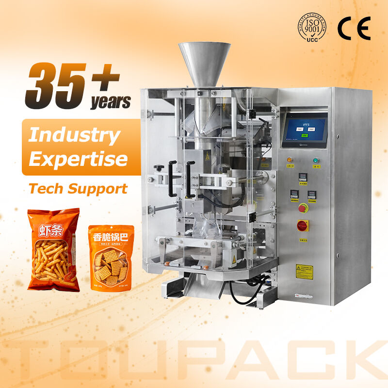 Hochwertige automatische Wiegeverpackungs-Produktionslinie 10–500 g vertikale Verpackungsmaschine für Kartoffelchips, Nüsse, Puff-Snacks, Tiernahrung