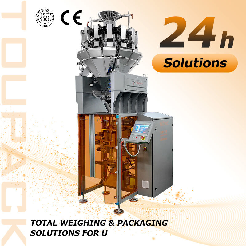 TOUPACK Hochgeschwindigkeitsvertikalverpackungsmaschine mit 14 Kopfen Mehrkopfmaschine mit einem Gewicht von bis zu 200 Beuteln/Min