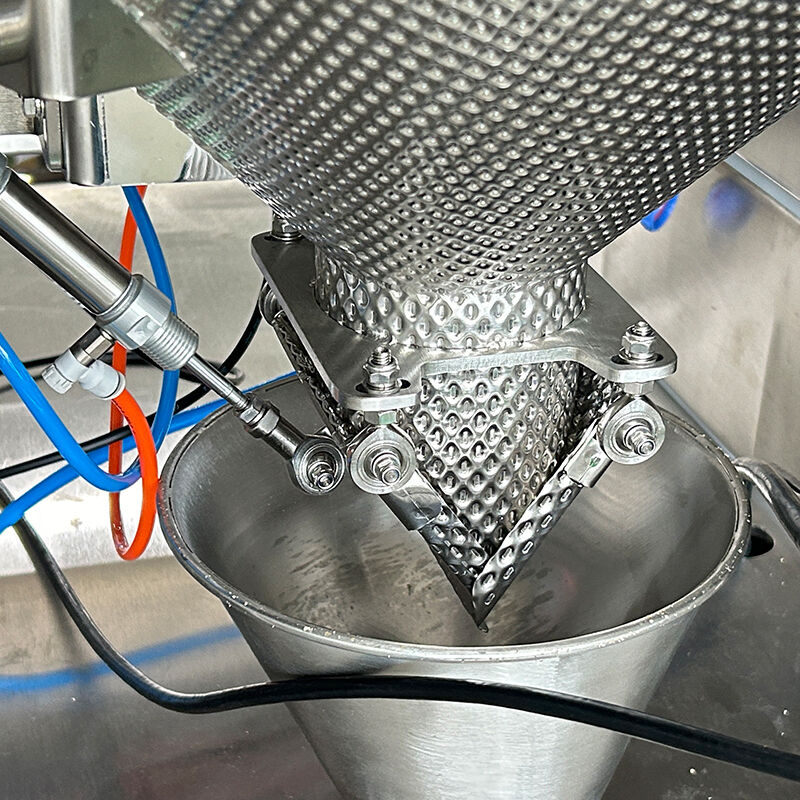 Automatische VFFS-Verpackungsmaschine für Lebensmittelverpackungen mit Mehrkopf-Wägegerät 20-200 Packungen pro Minute Hochgenauigkeits-Wägegerät