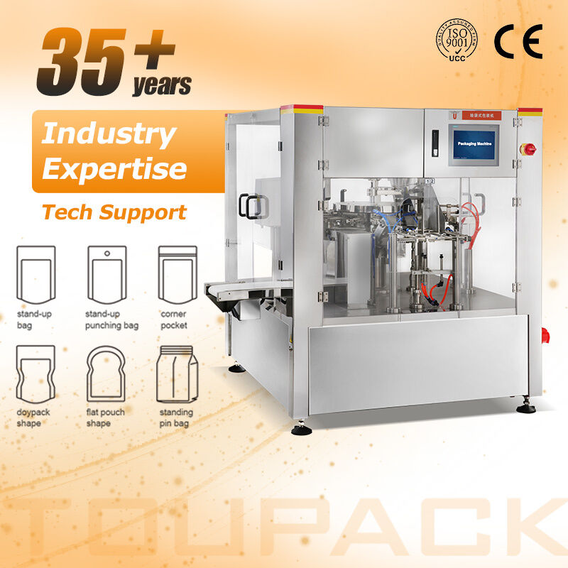 Hochgeschwindigkeits-automatische vorgefertigte Taschenverpackungsmaschine Chips Popcorn Kekse Doypack Füllung Versiegelungsanlage Snack Food Packer
