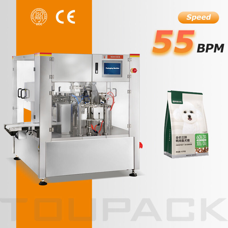 Hochgeschwindigkeits-automatische vorgefertigte Taschenverpackungsmaschine Chips Popcorn Kekse Doypack Füllung Versiegelungsanlage Snack Food Packer