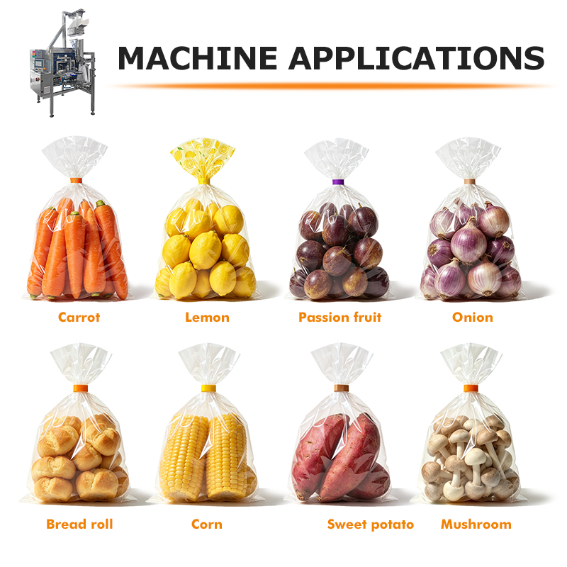 Professionelle automatische Beutelverschließmaschine für die Verpackung von Obst, Gemüse und Agrarprodukten mit stabiler Leistung