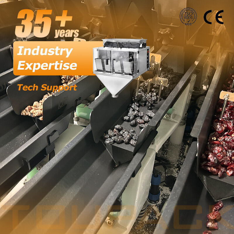 Automatische Doy-Beutelverpackungsmaschine mit passender linearer Waage für körniges Trockenfutter für ältere Haustiere